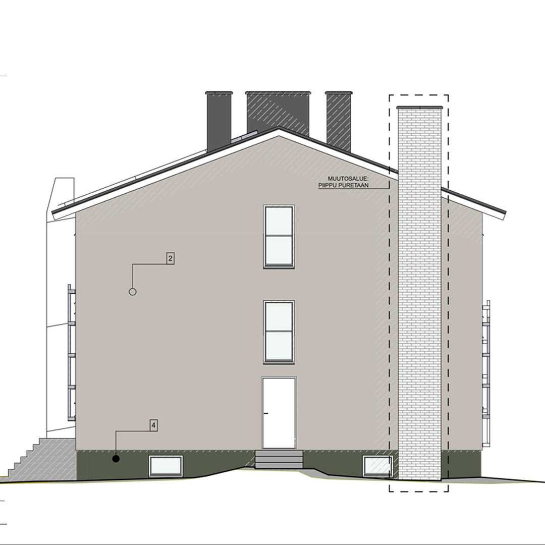 Asunto Oy Tampereen Viinikankatu 24 julkisivu Viinikka