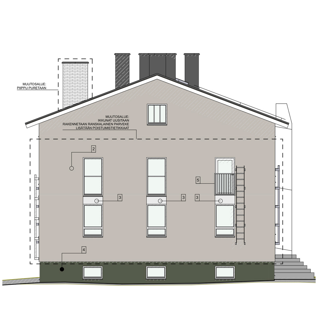 Asunto Oy Tampereen Viinikankatu 24 julkisivu Viinikka