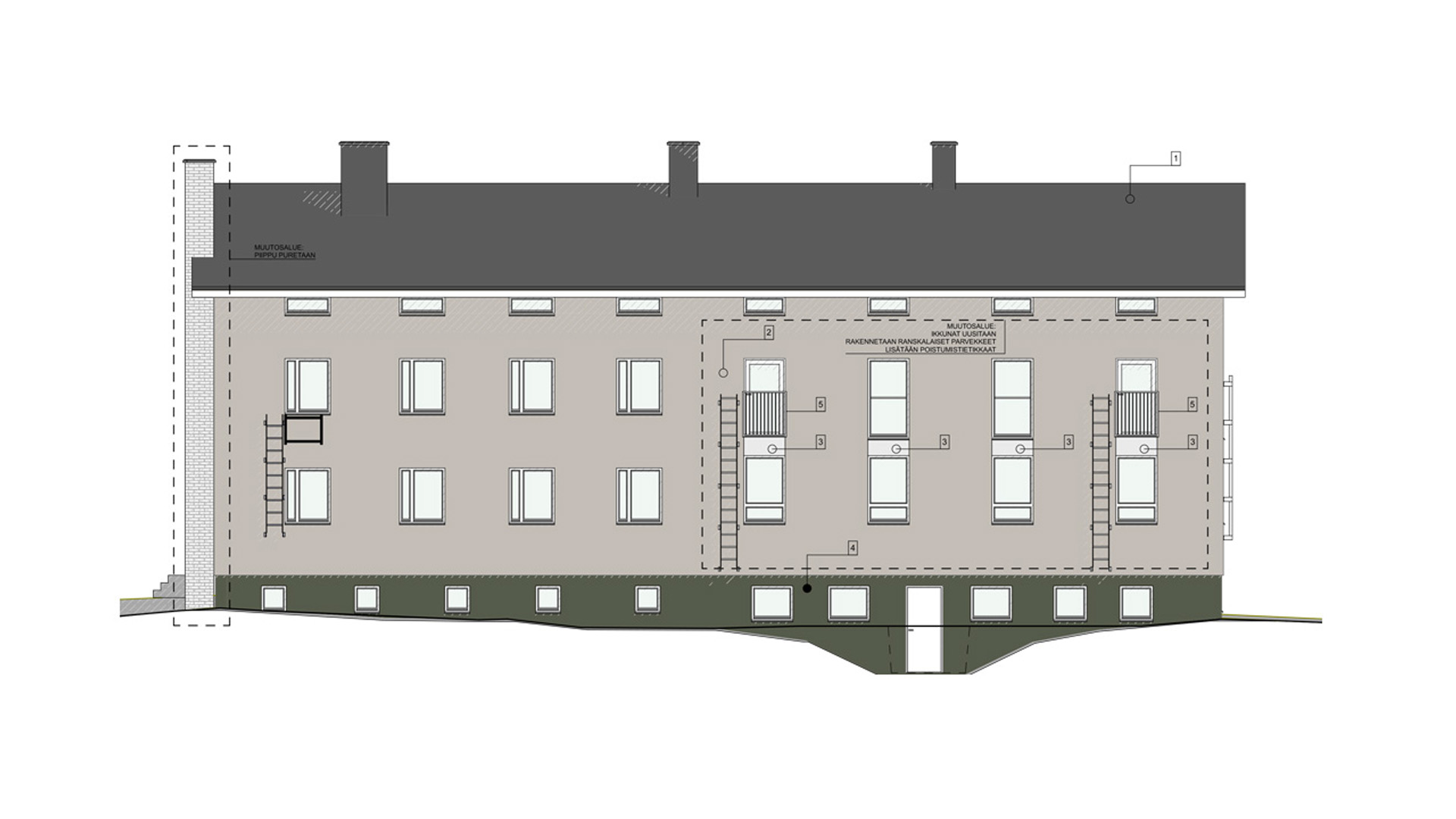 Asunto Oy Tampereen Viinikankatu 24 julkisivu Viinikka